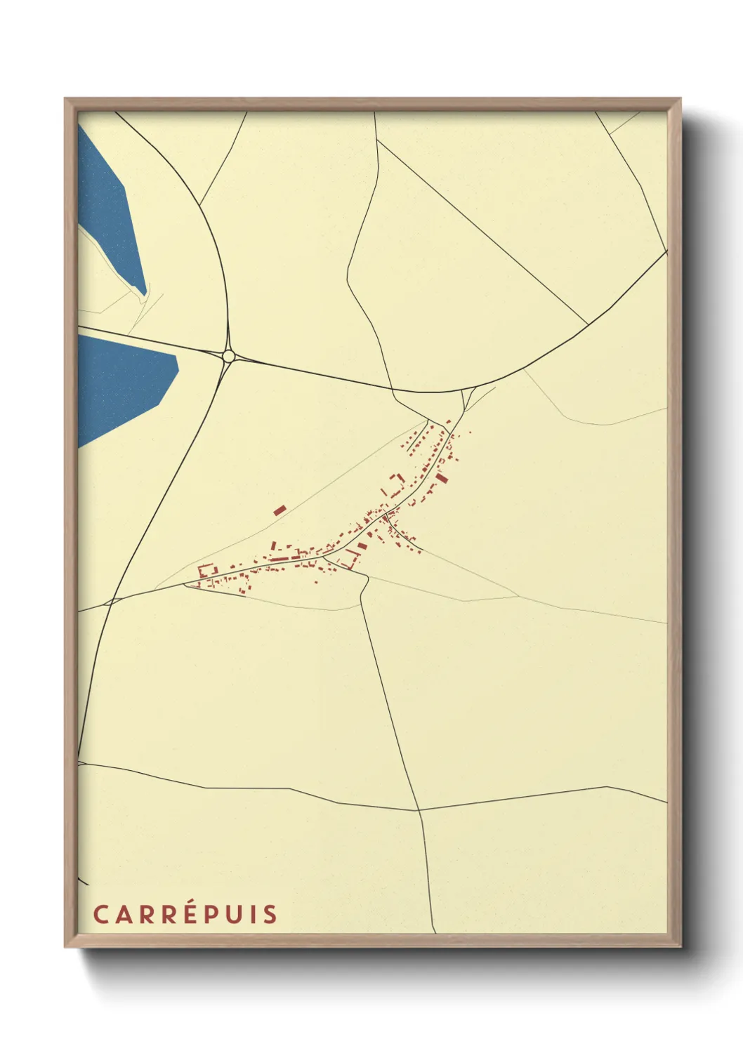 Un poster carteCarrépuis