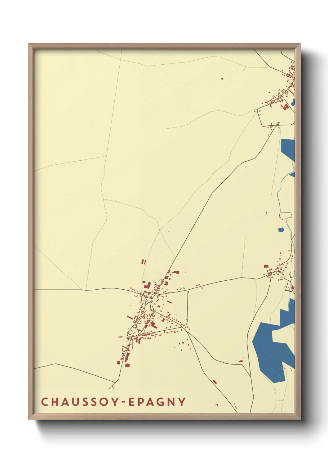 Un poster carteChaussoy-Epagny