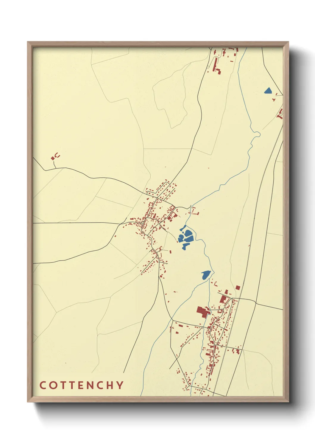 Une affiche de carte sur Cottenchy