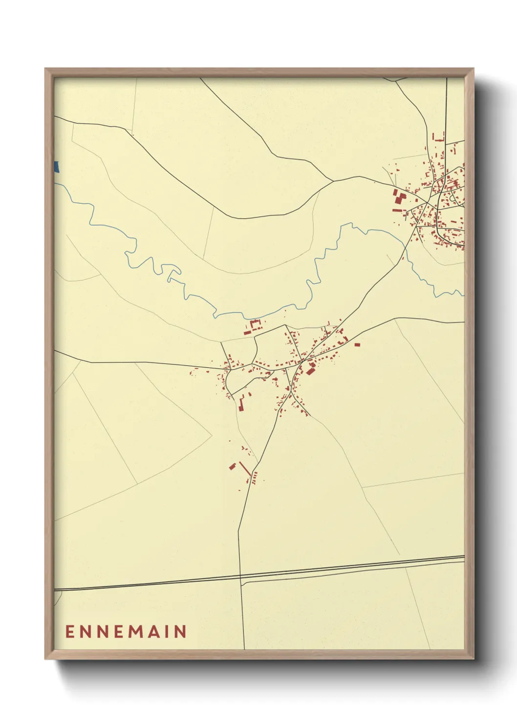 Une affiche de carte sur Ennemain