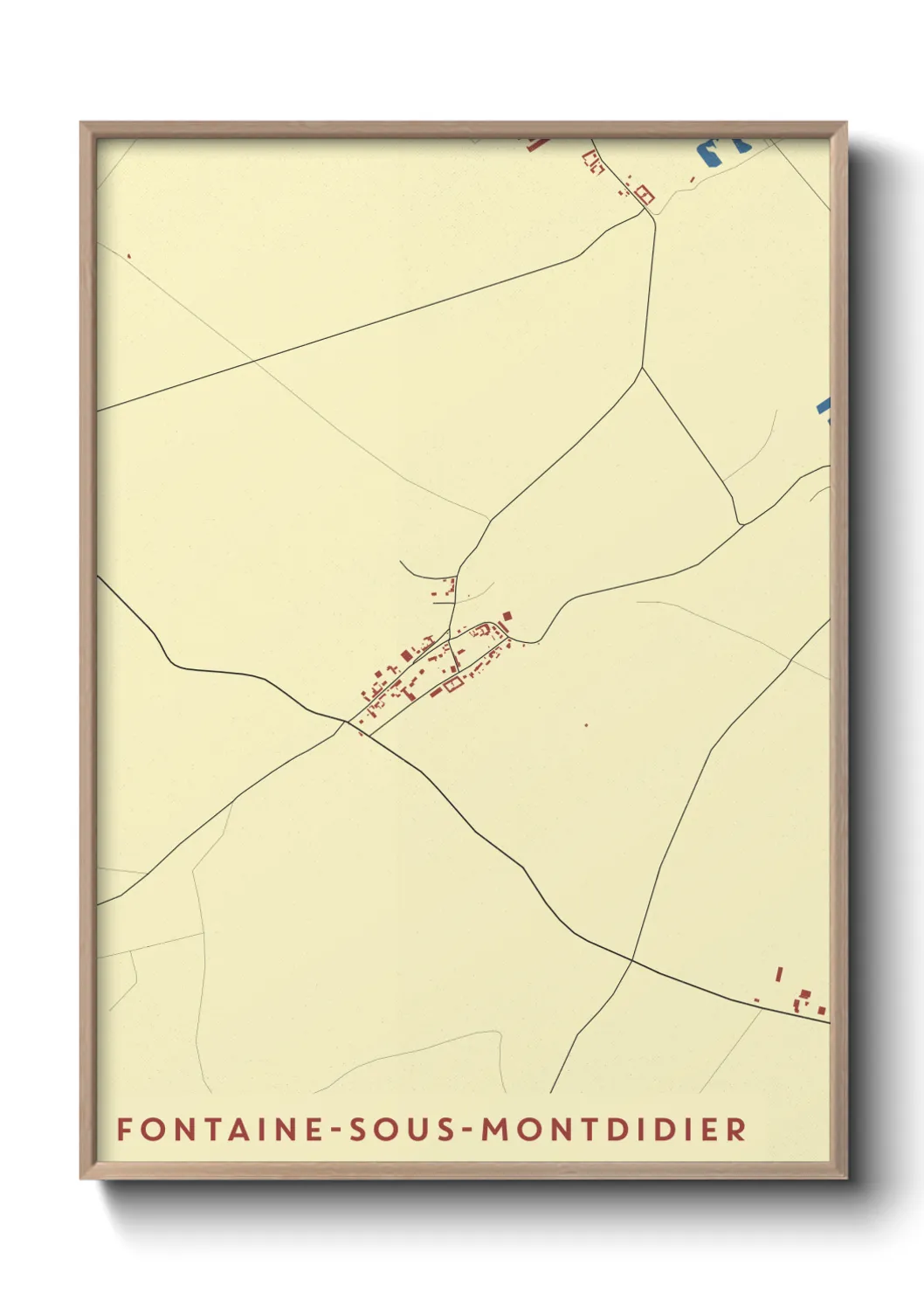 Un poster carteFontaine-sous-Montdidier