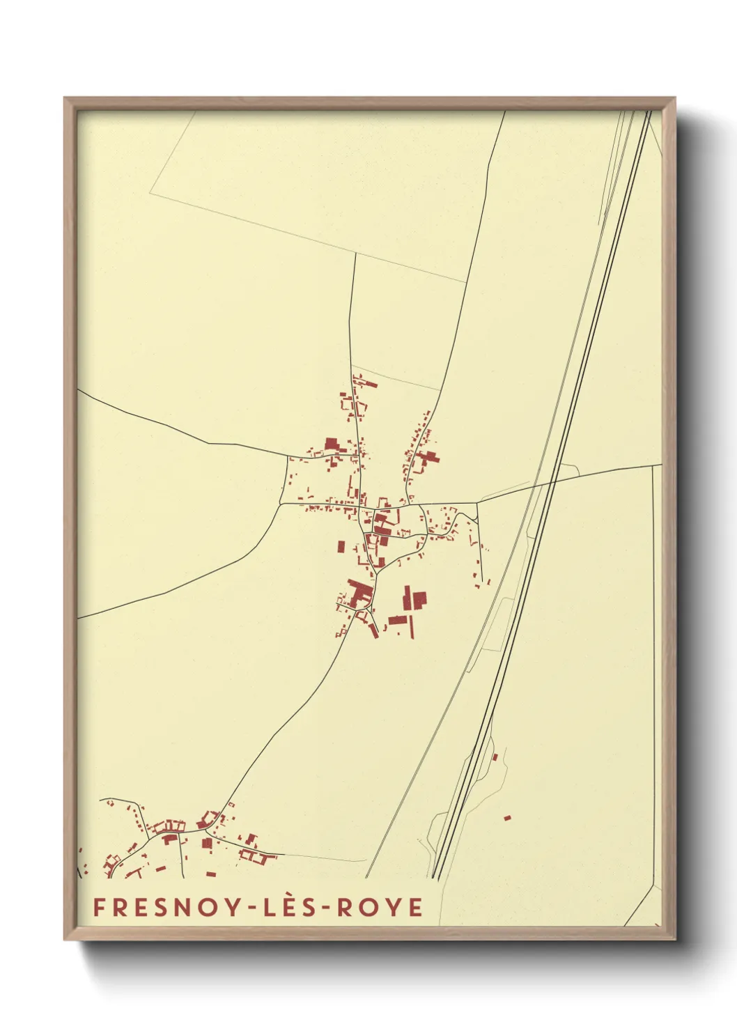 Un poster carteFresnoy-lès-Roye