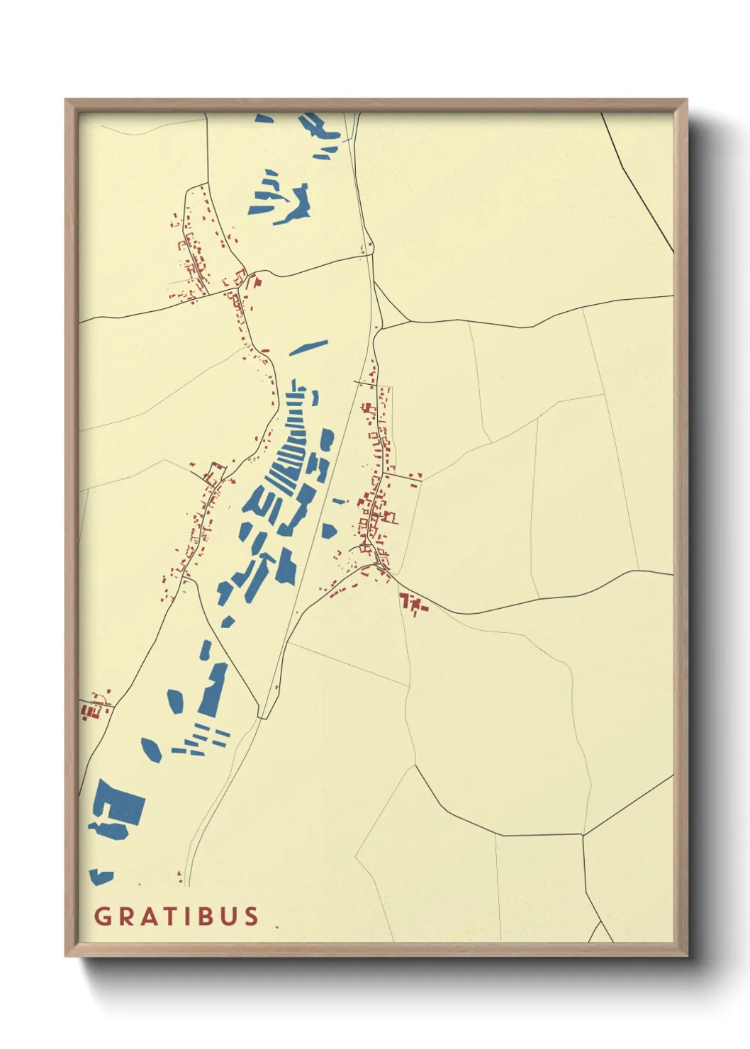 Une affiche de carte sur Gratibus