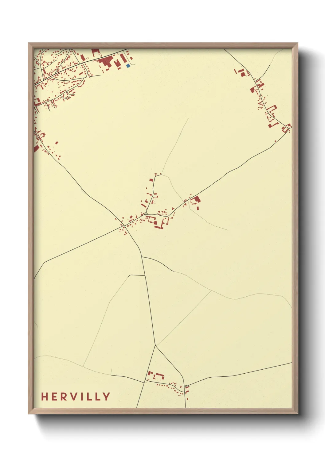 Une affiche de carte sur Hervilly