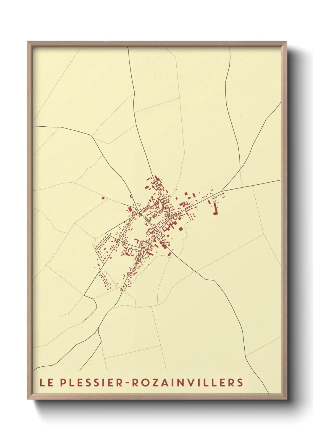 Un poster carteLe Plessier-Rozainvillers