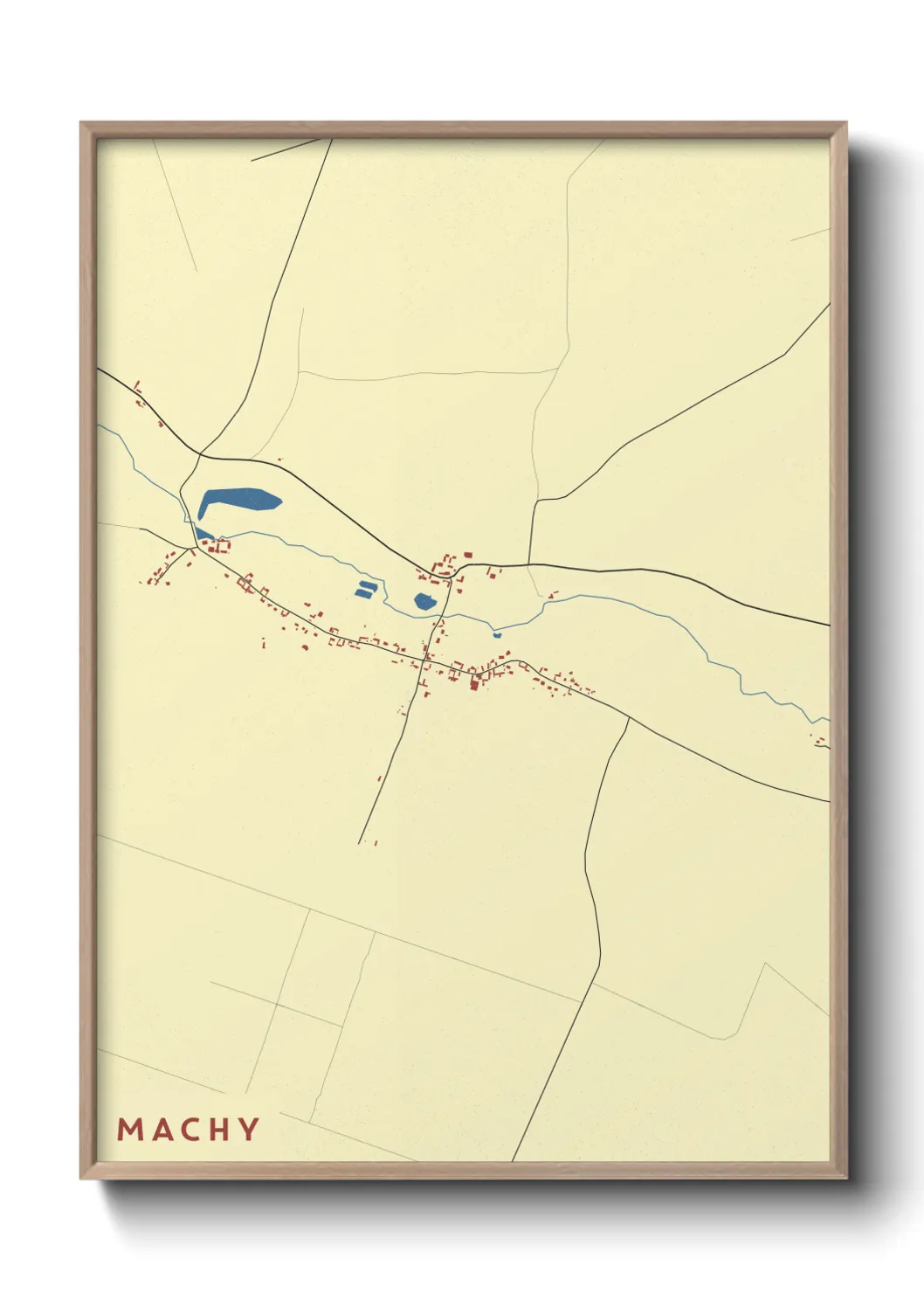 Une affiche de carte sur Machy