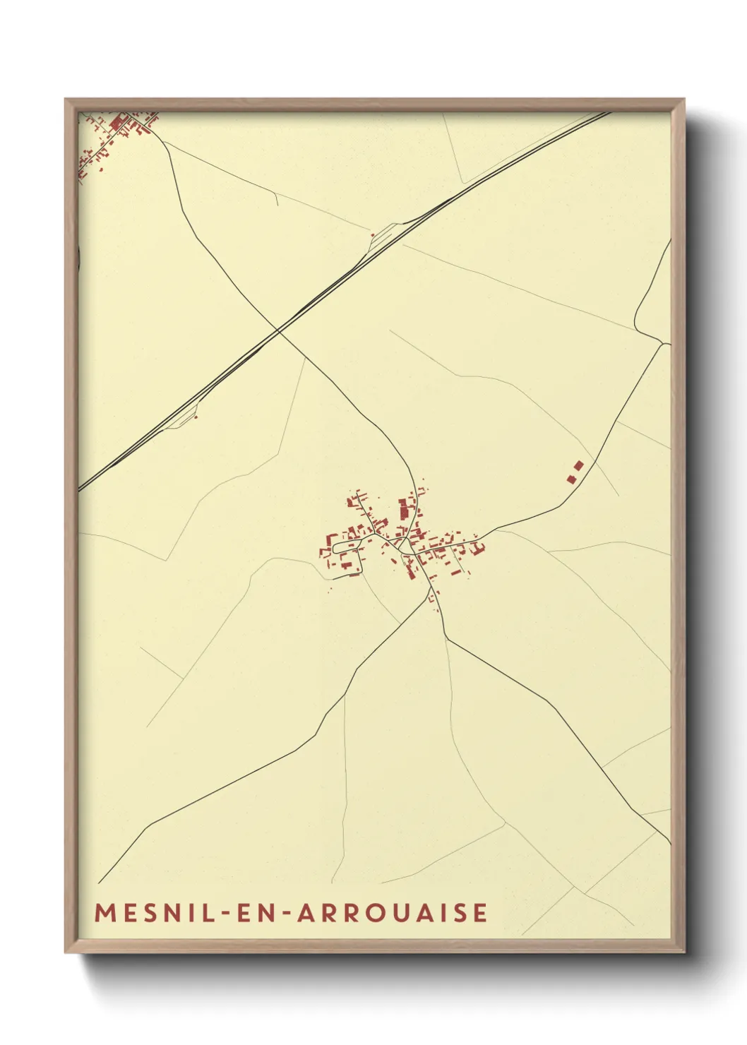 Un poster carteMesnil-en-Arrouaise