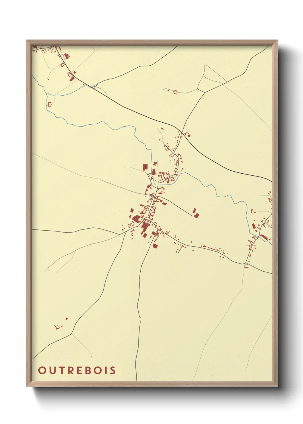 Une affiche de carte sur Outrebois