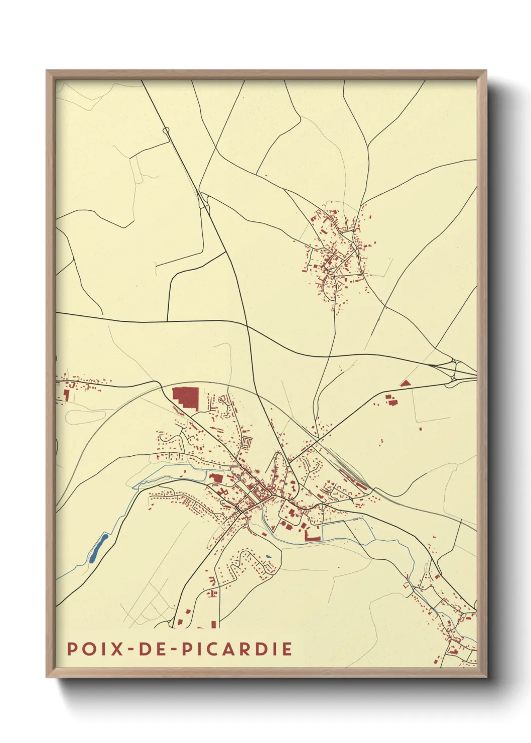 Un poster cartePoix-de-Picardie