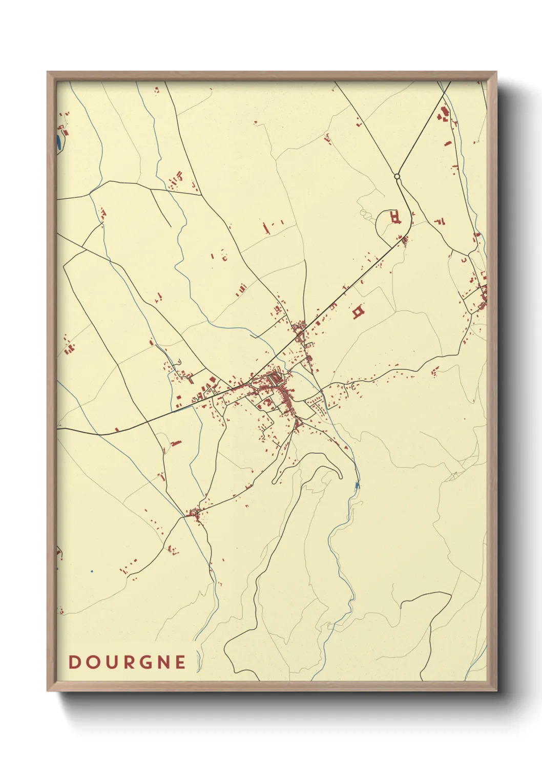 Un poster carteDourgne