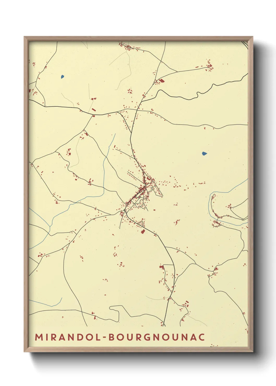 Un poster carteMirandol-Bourgnounac