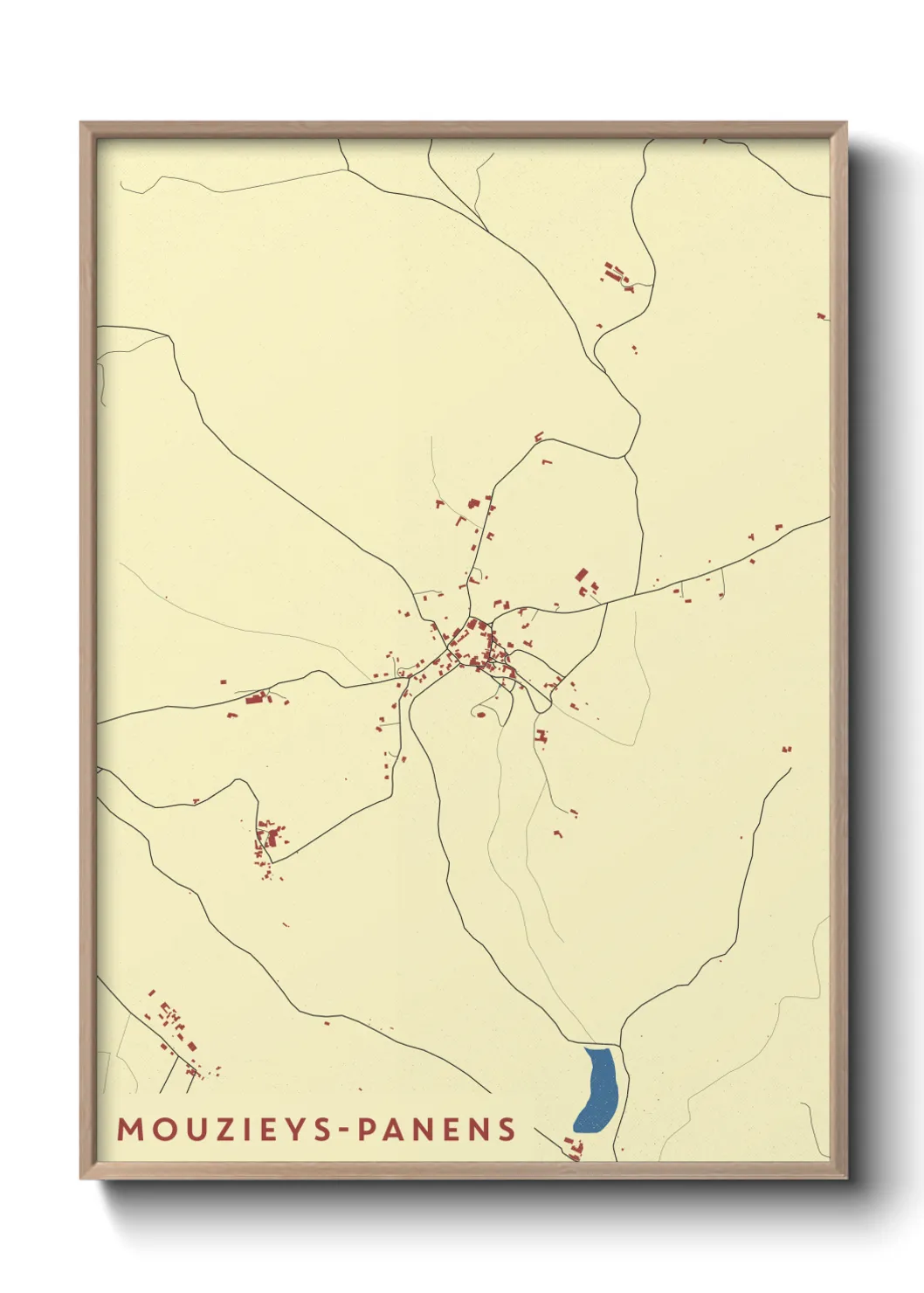 Un poster carteMouzieys-Panens