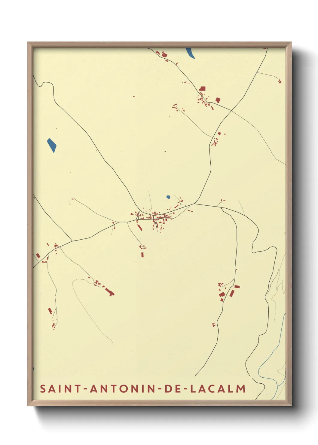 Un poster carteSaint-Antonin-de-Lacalm