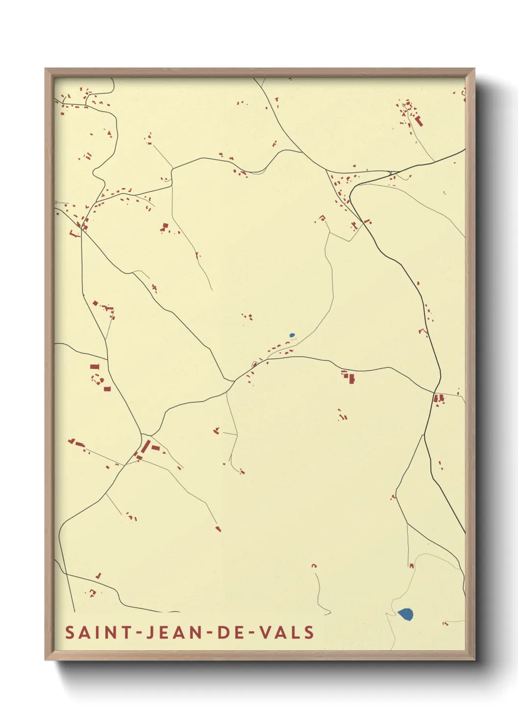 Un poster carteSaint-Jean-de-Vals