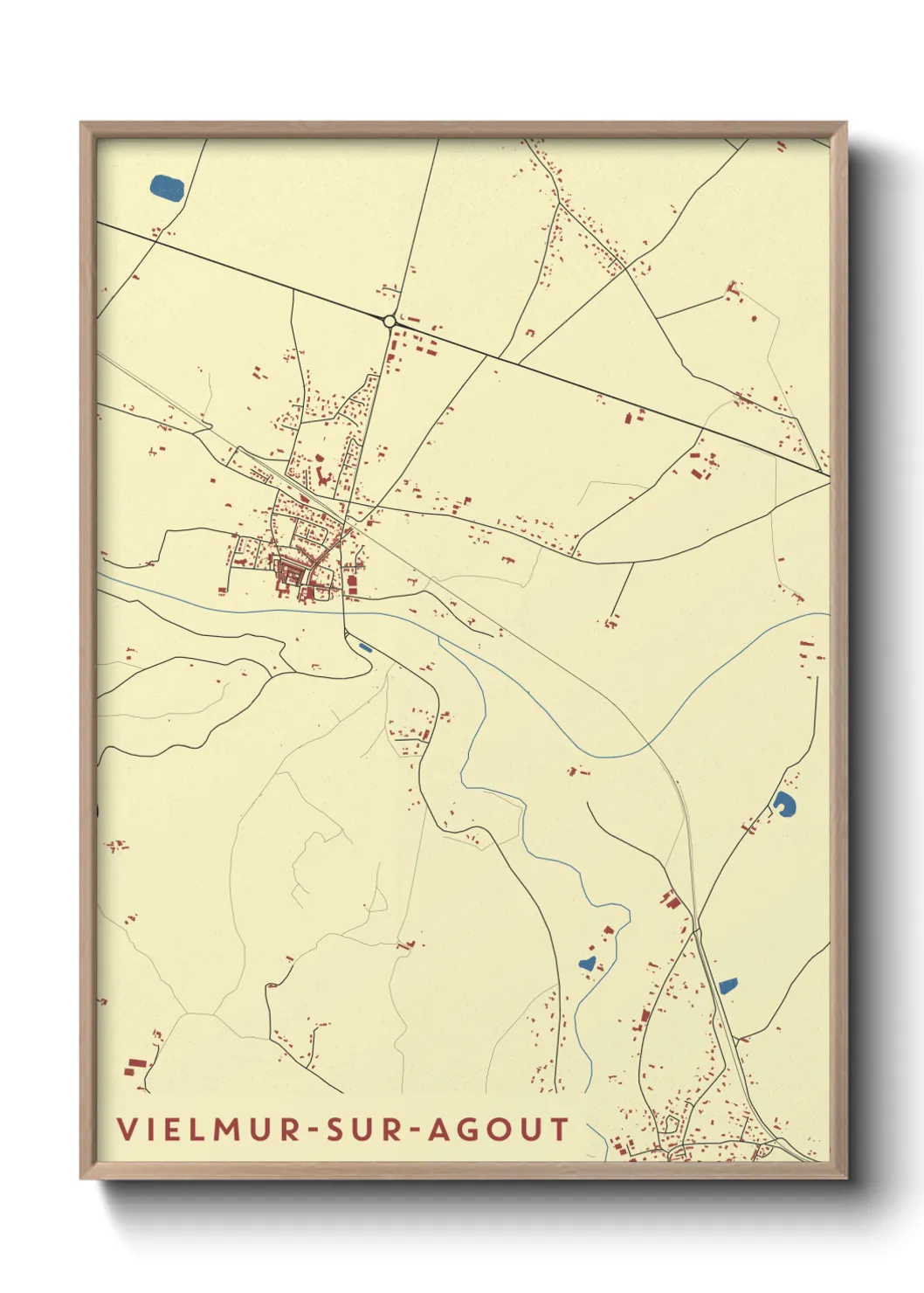 Un poster carteVielmur-sur-Agout