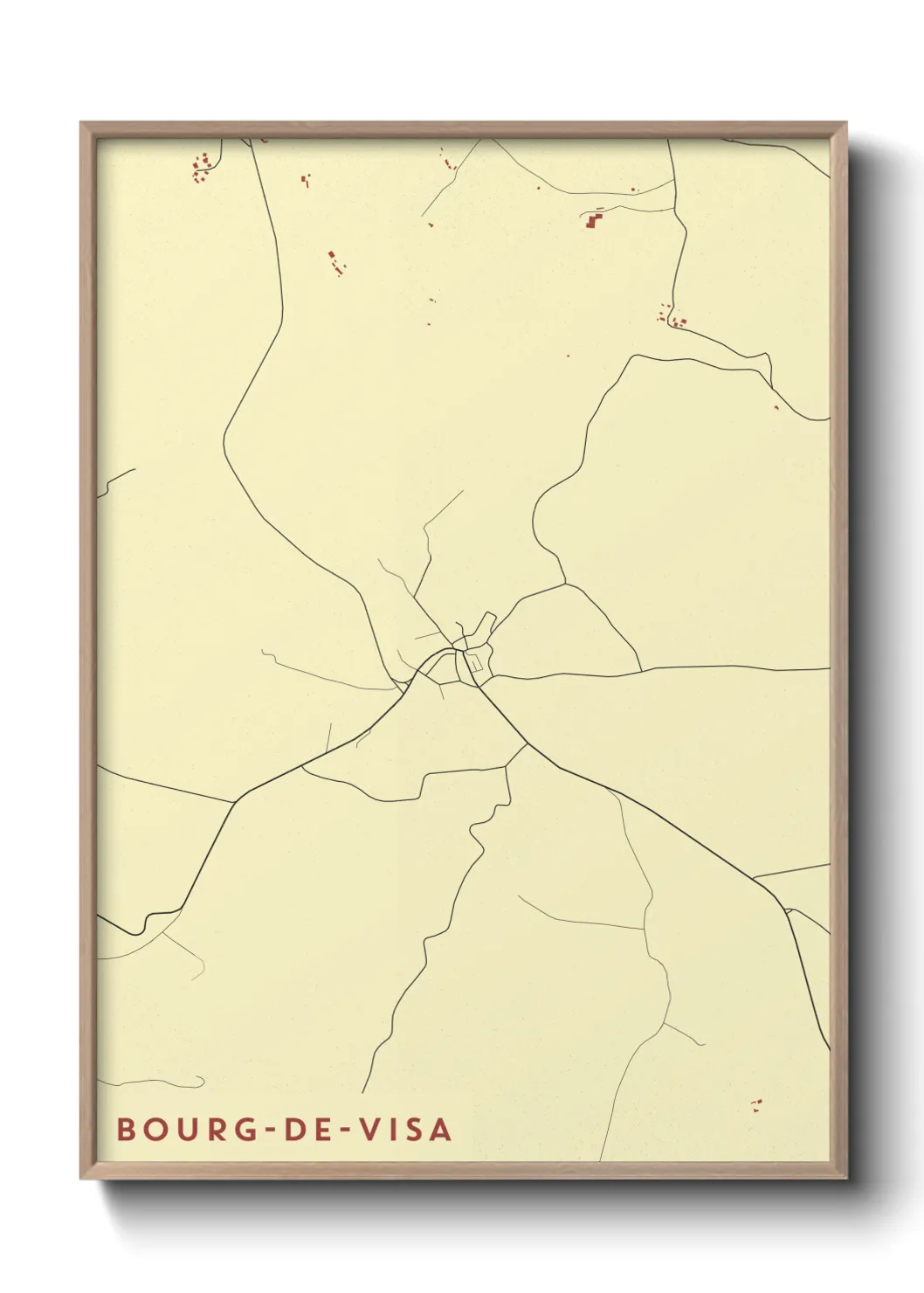 Un poster carteBourg-de-Visa