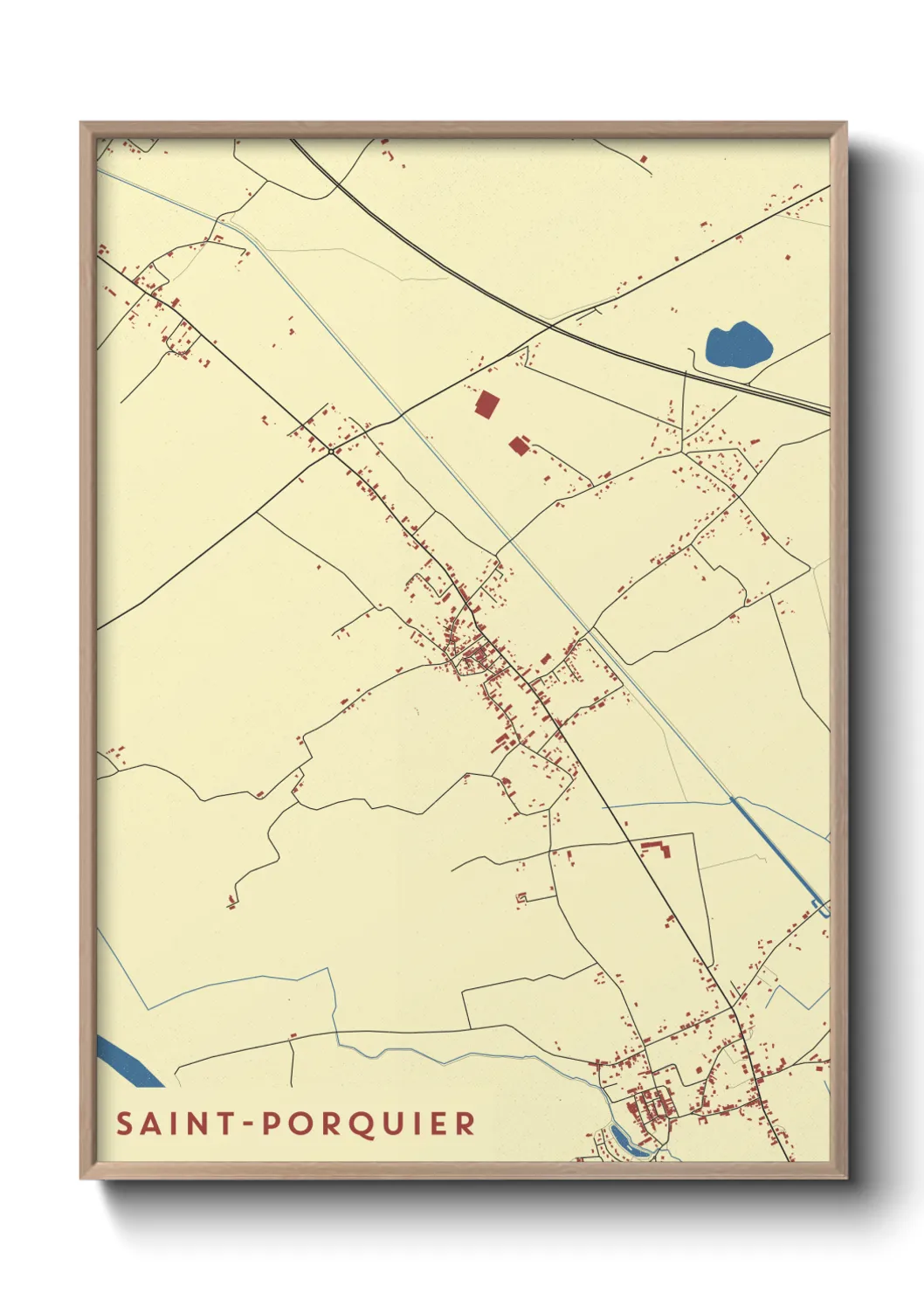 Un poster carteSaint-Porquier