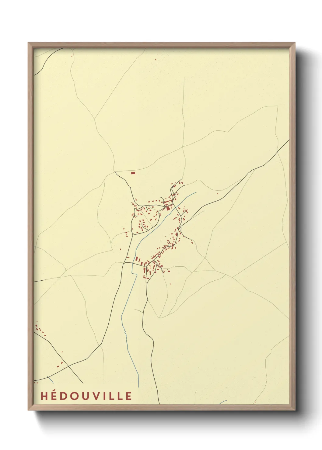 Une affiche de carte sur Hédouville