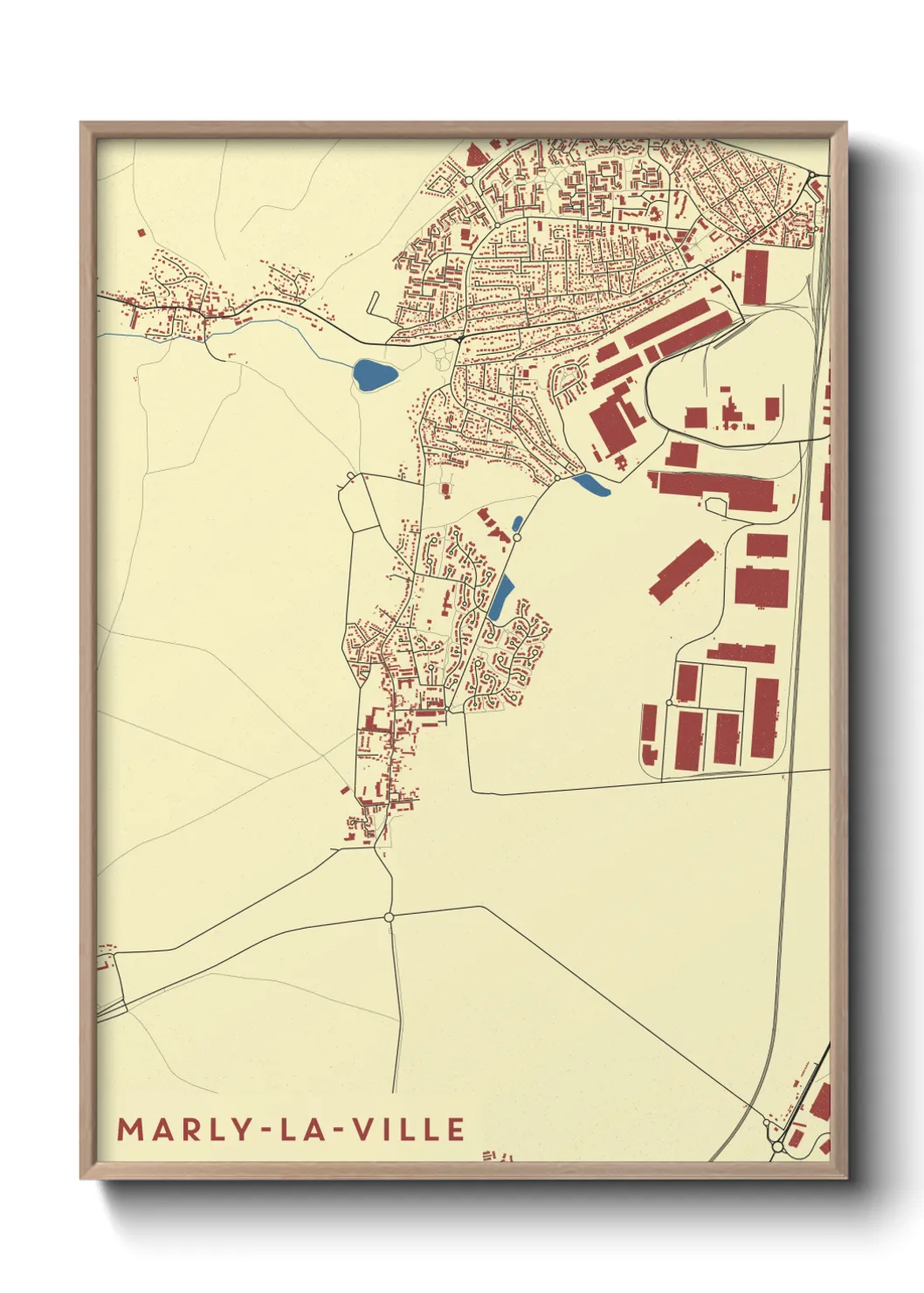 Un poster carteMarly-la-Ville