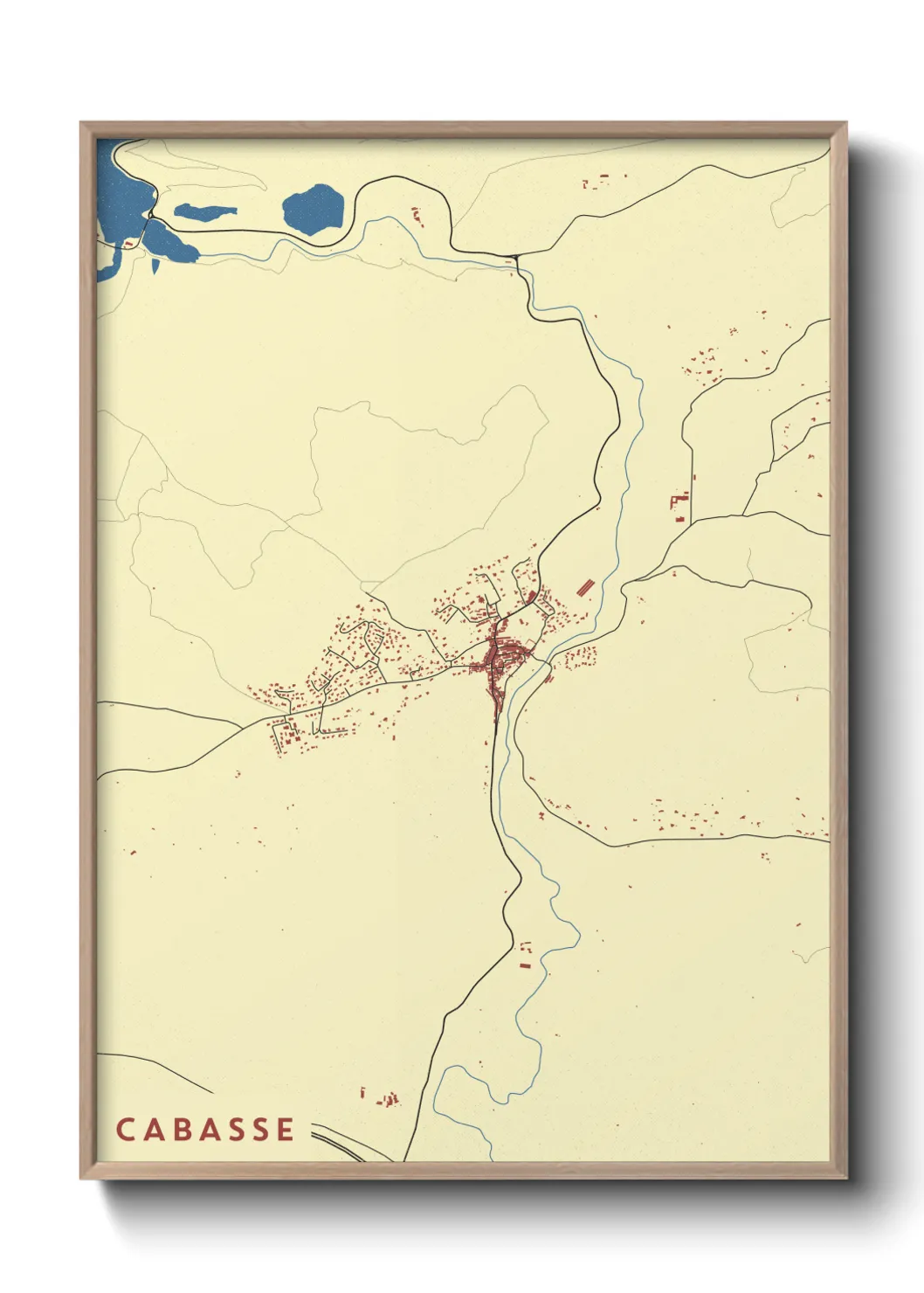 Une affiche de carte sur Cabasse