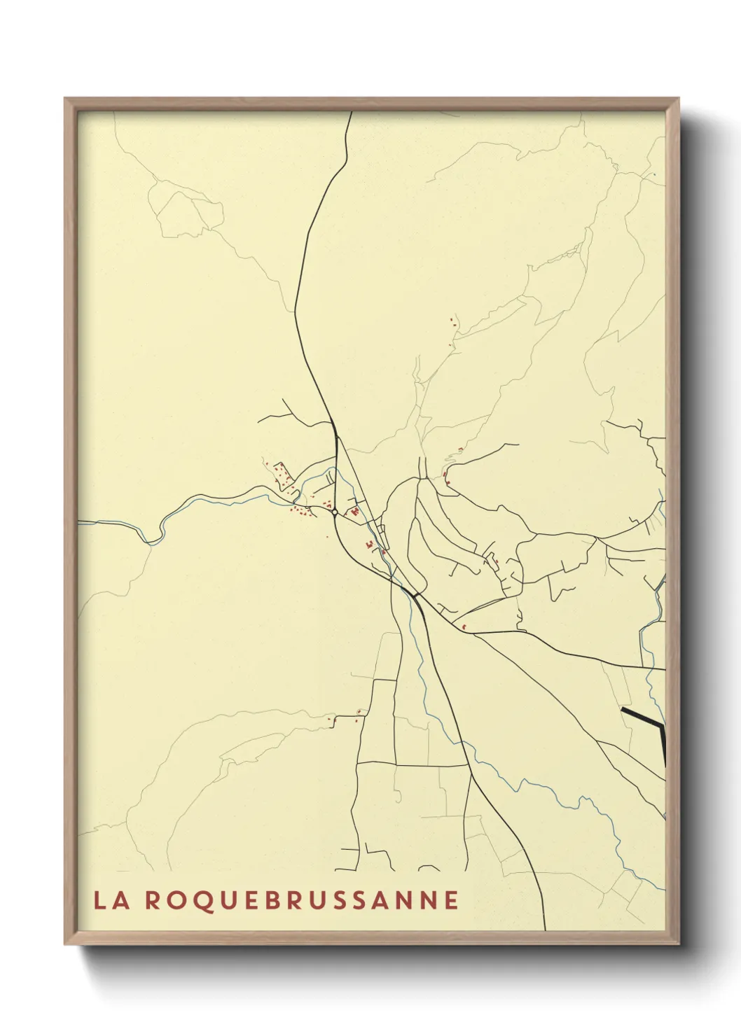 Un poster carteLa Roquebrussanne