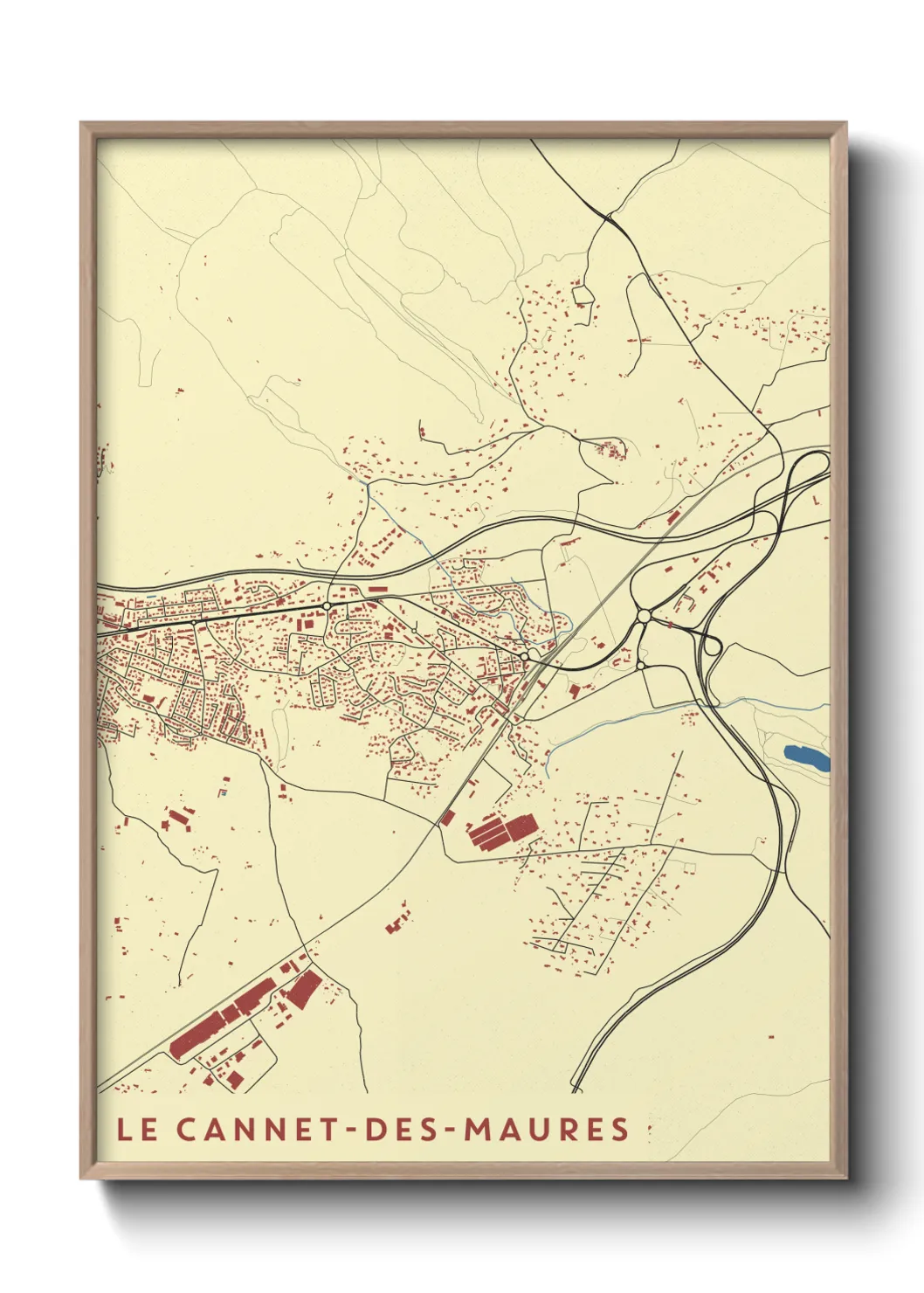 Un poster carteLe Cannet-des-Maures