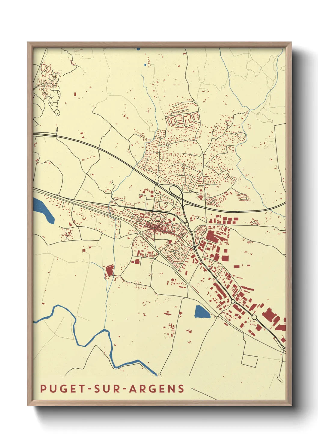 Un poster cartePuget-sur-Argens