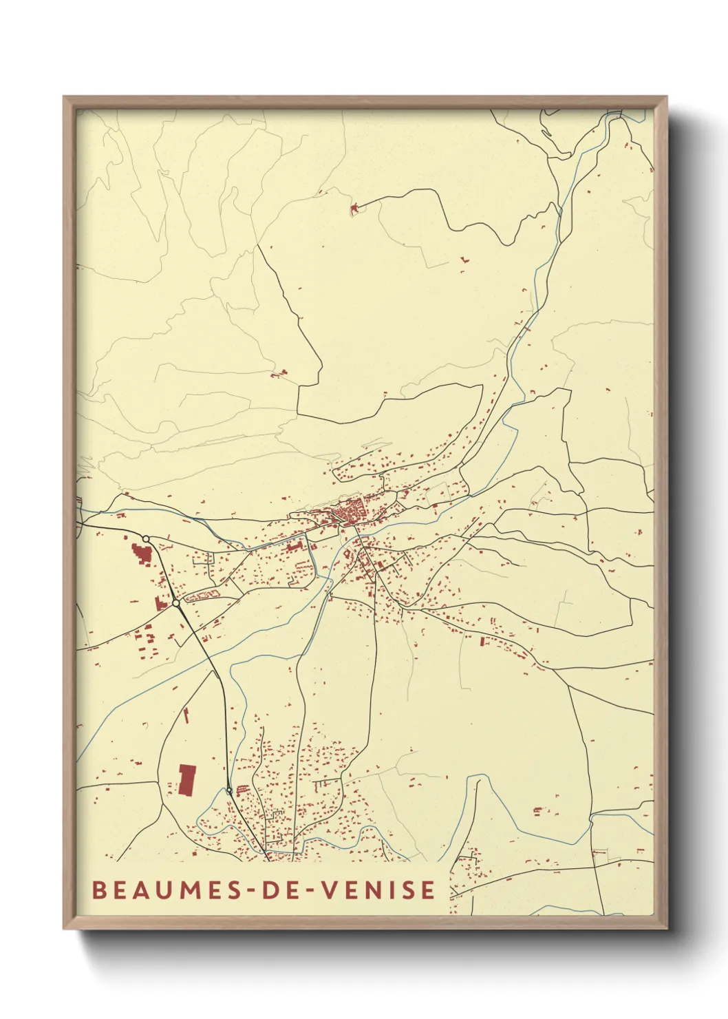 Un poster carteBeaumes-de-Venise
