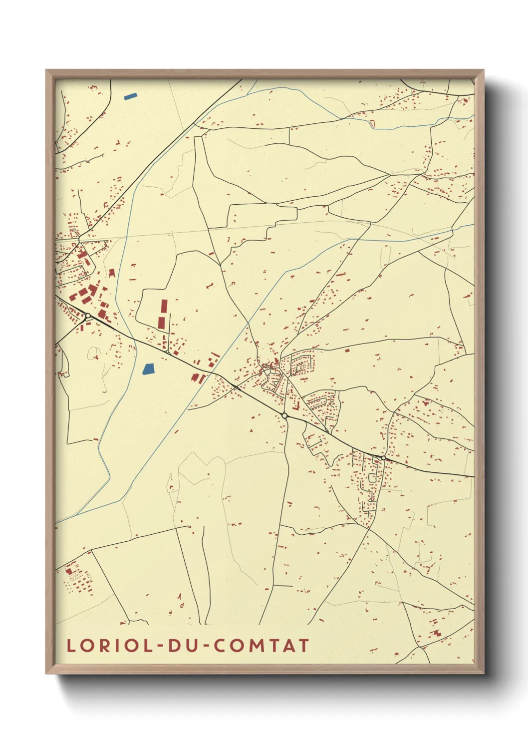 Un poster carteLoriol-du-Comtat
