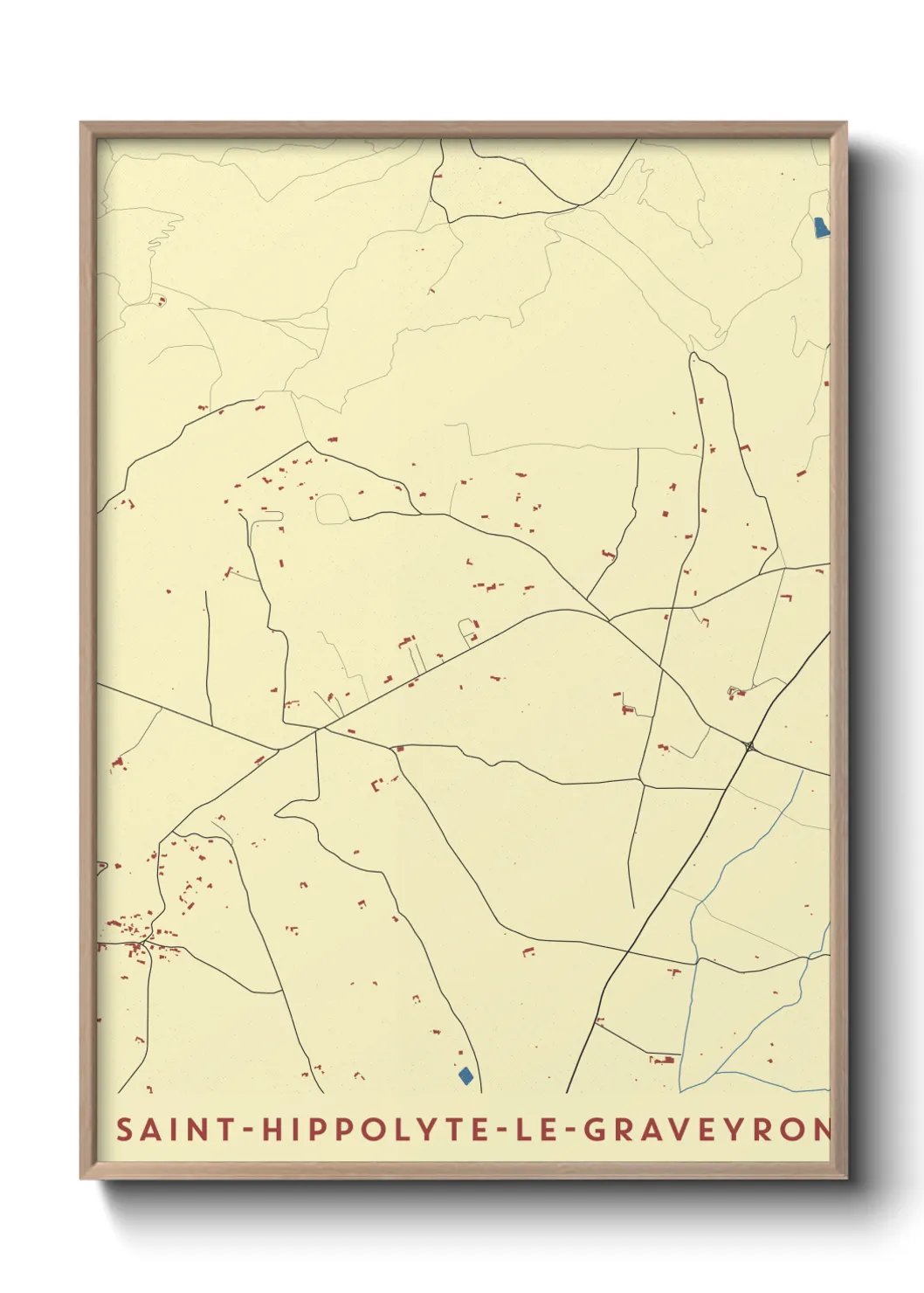 Un poster carteSaint-Hippolyte-le-Graveyron