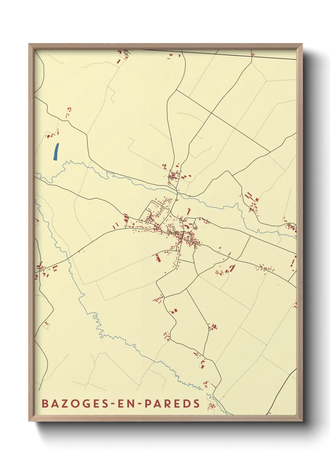 Un poster carteBazoges-en-Pareds