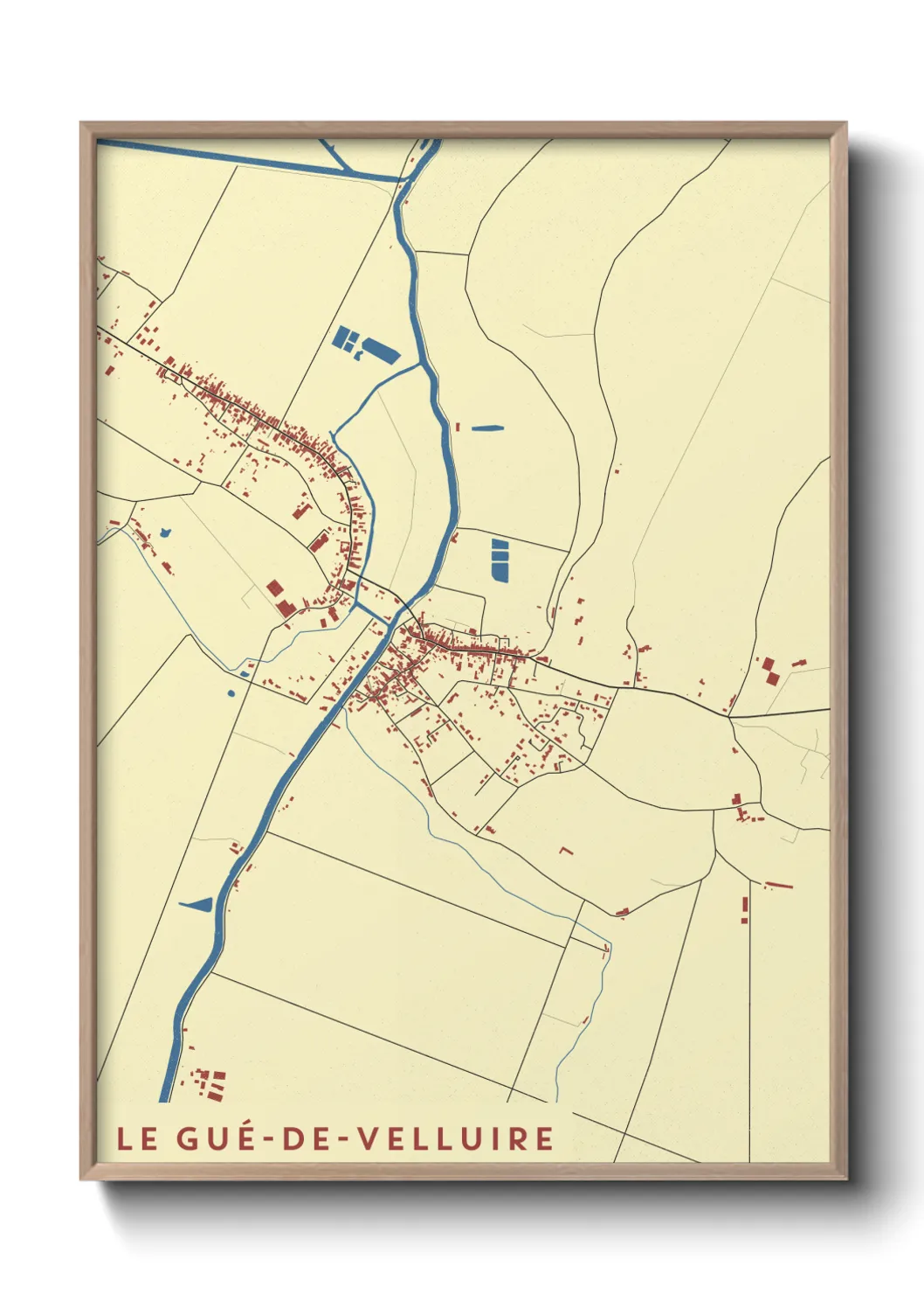 Un poster carteLe Gué-de-Velluire