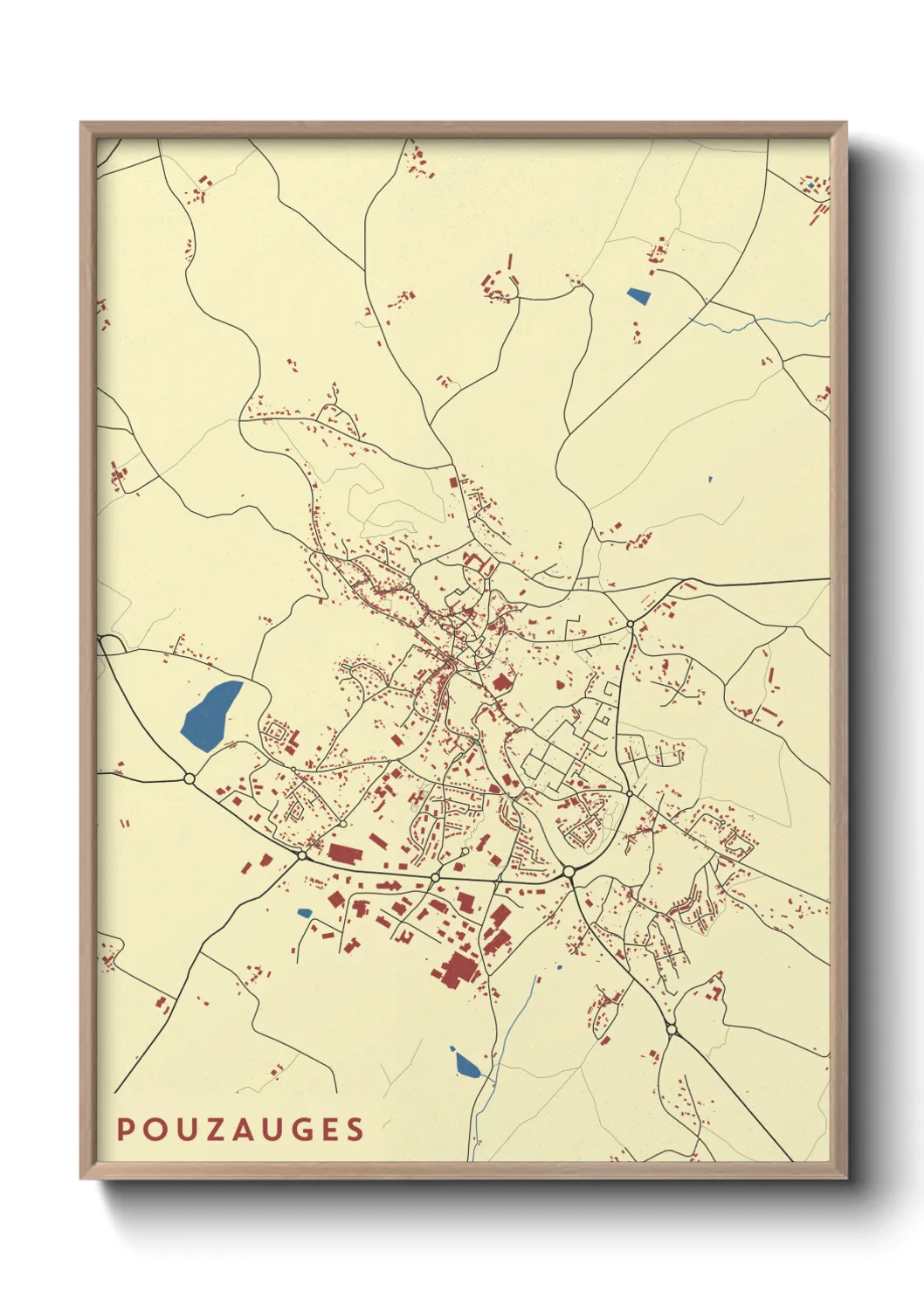 Un poster cartePouzauges