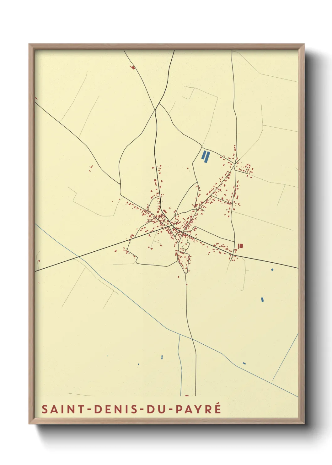 Un poster carteSaint-Denis-du-Payré