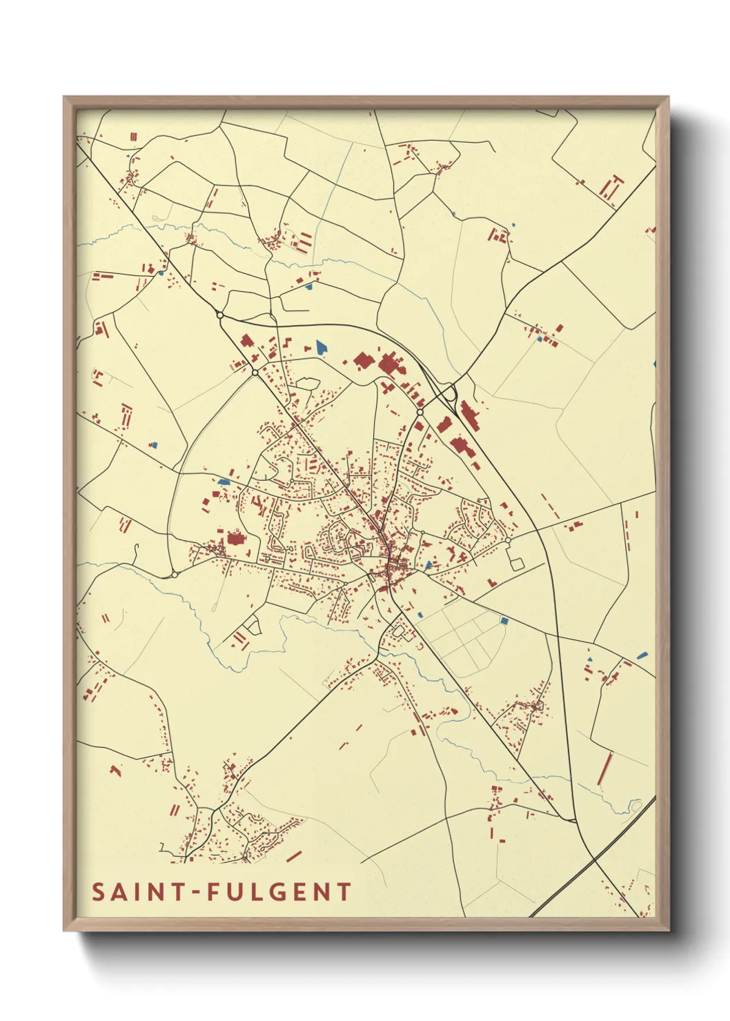 Un poster carteSaint-Fulgent