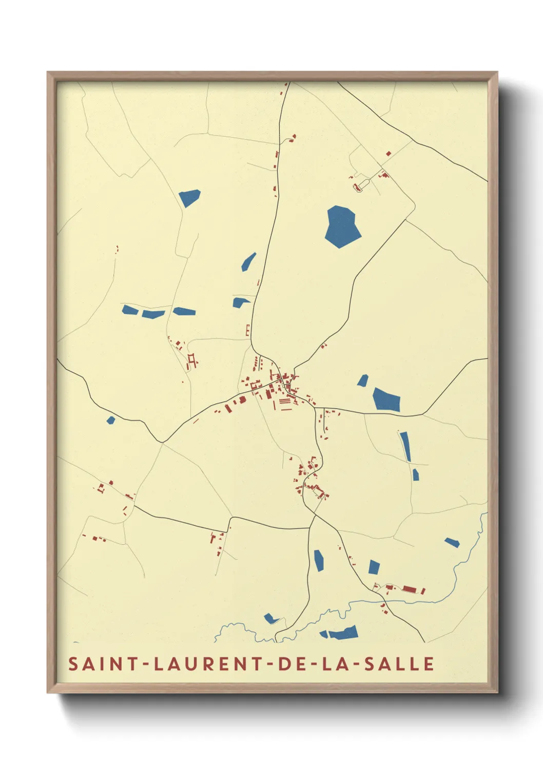 Un poster carteSaint-Laurent-de-la-Salle