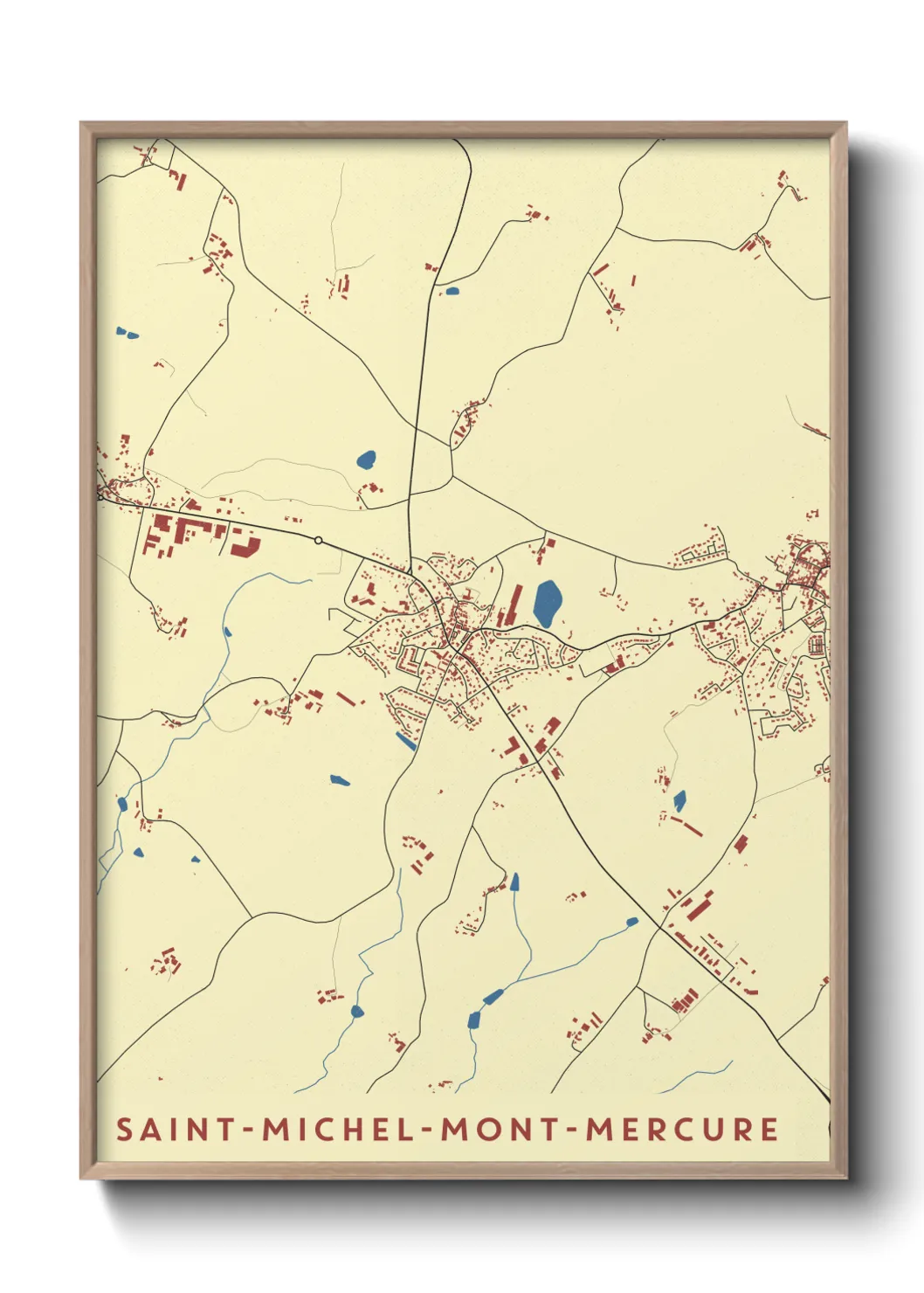 Un poster carteSaint-Michel-Mont-Mercure