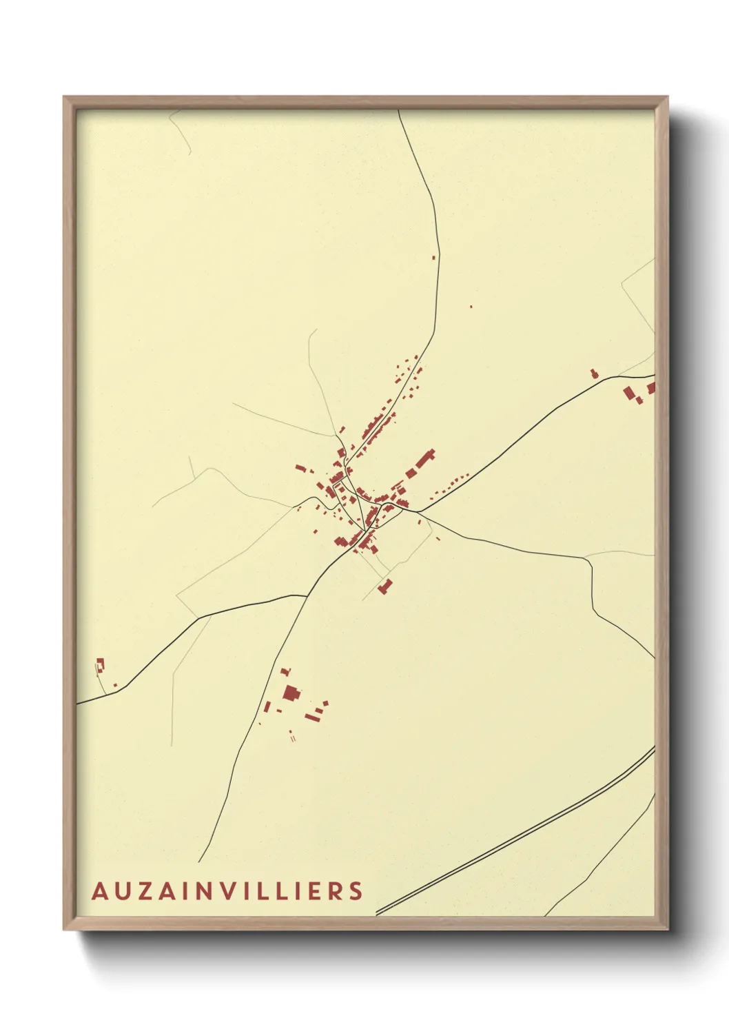 Un poster carteAuzainvilliers