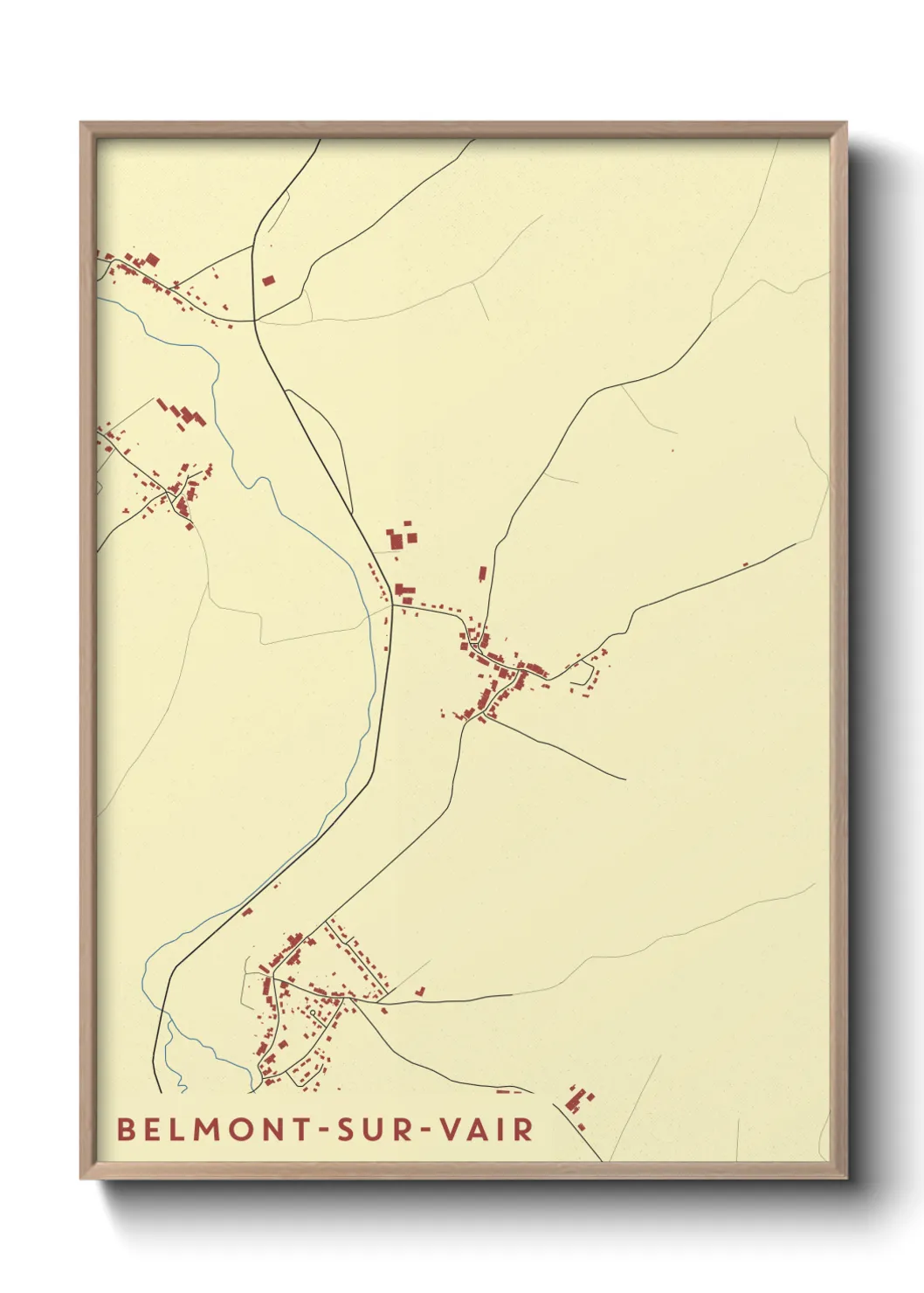 Un poster carteBelmont-sur-Vair