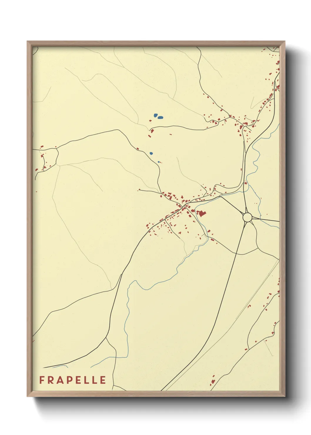 Une affiche de carte sur Frapelle