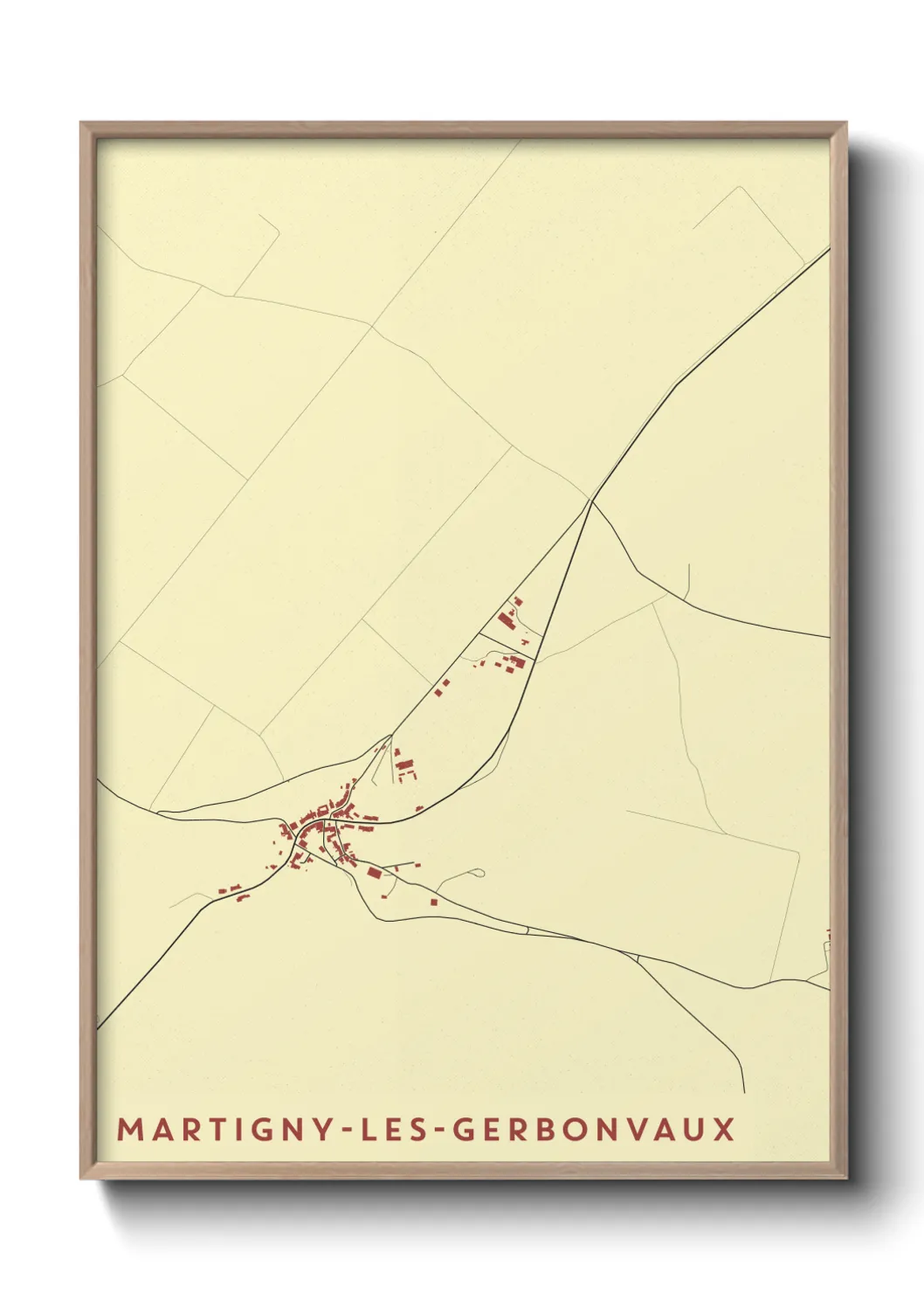 Un poster carteMartigny-les-Gerbonvaux