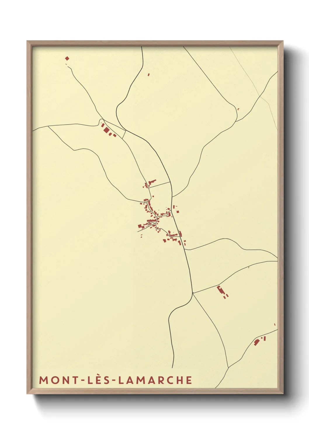 Une affiche de carte sur Mont-lès-Lamarche