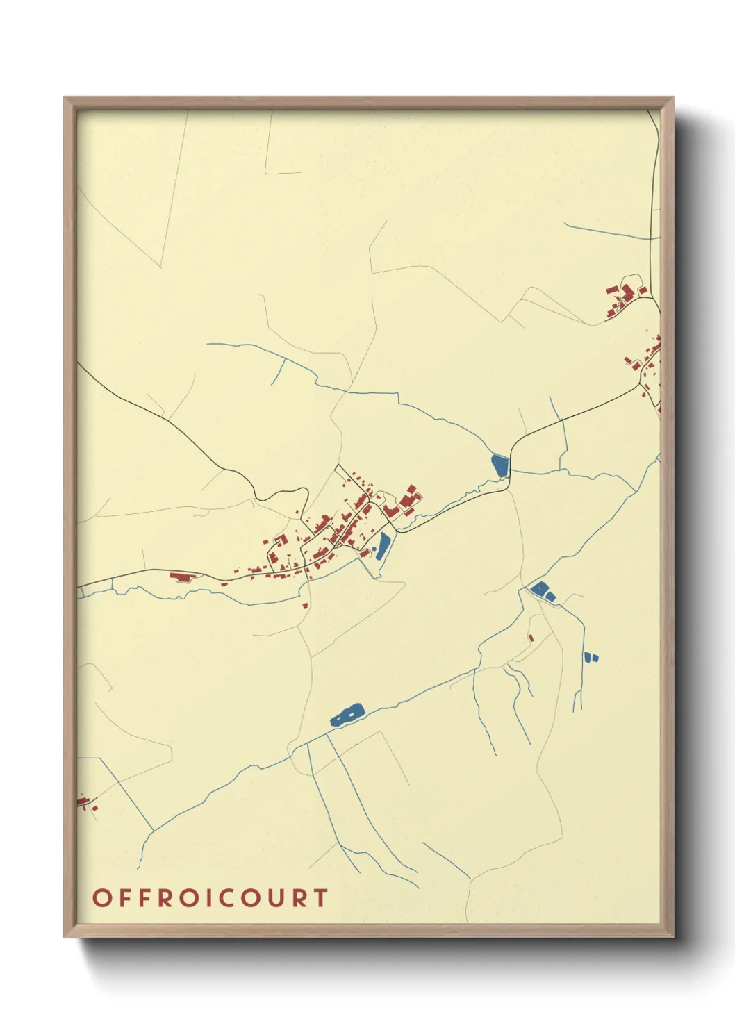 Une affiche de carte sur Offroicourt
