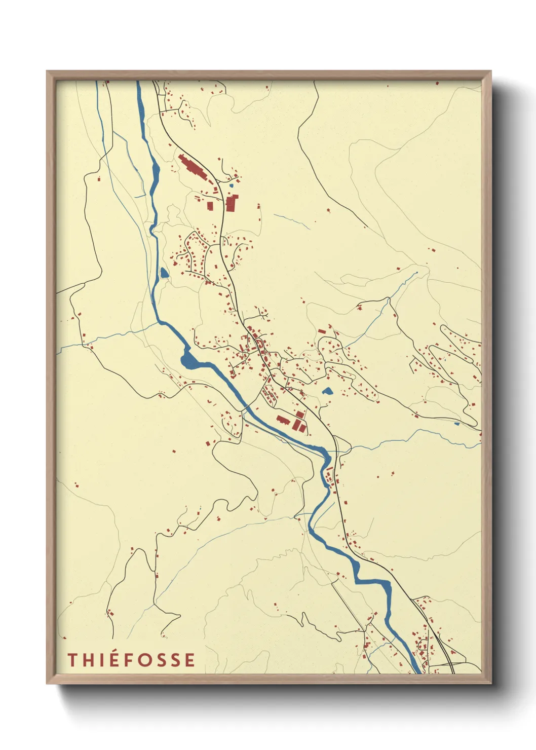 Une affiche de carte sur Thiéfosse