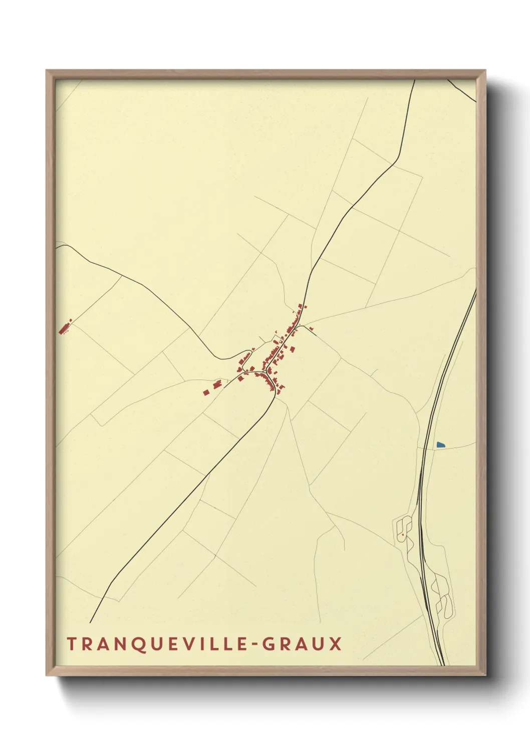 Un poster carteTranqueville-Graux