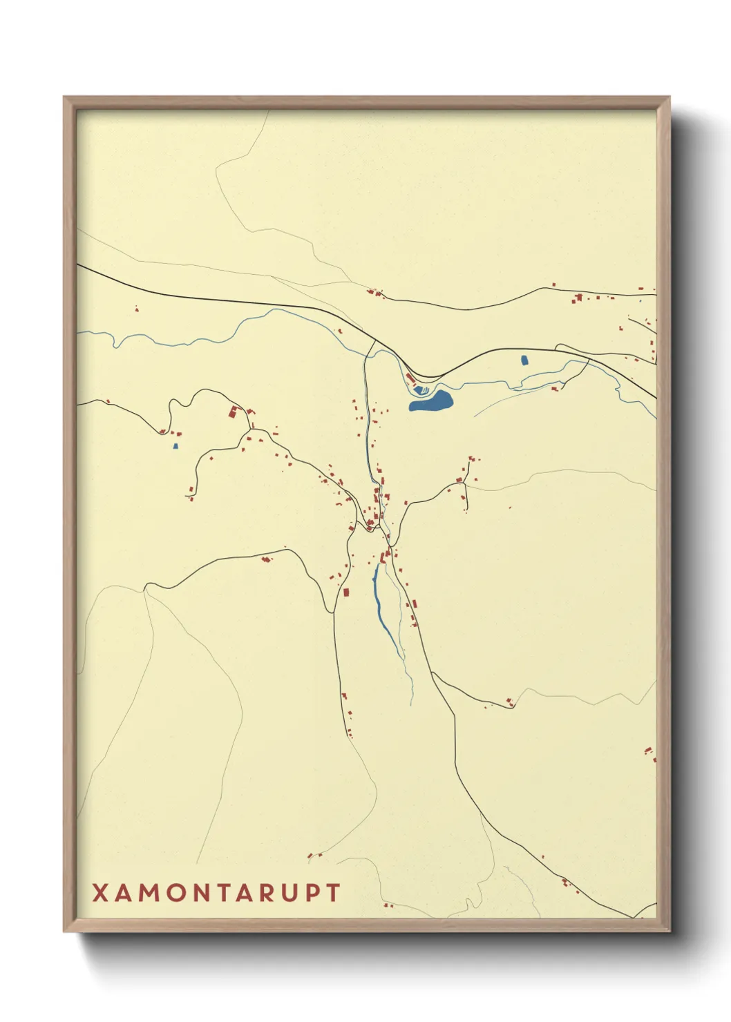 Une affiche de carte sur Xamontarupt