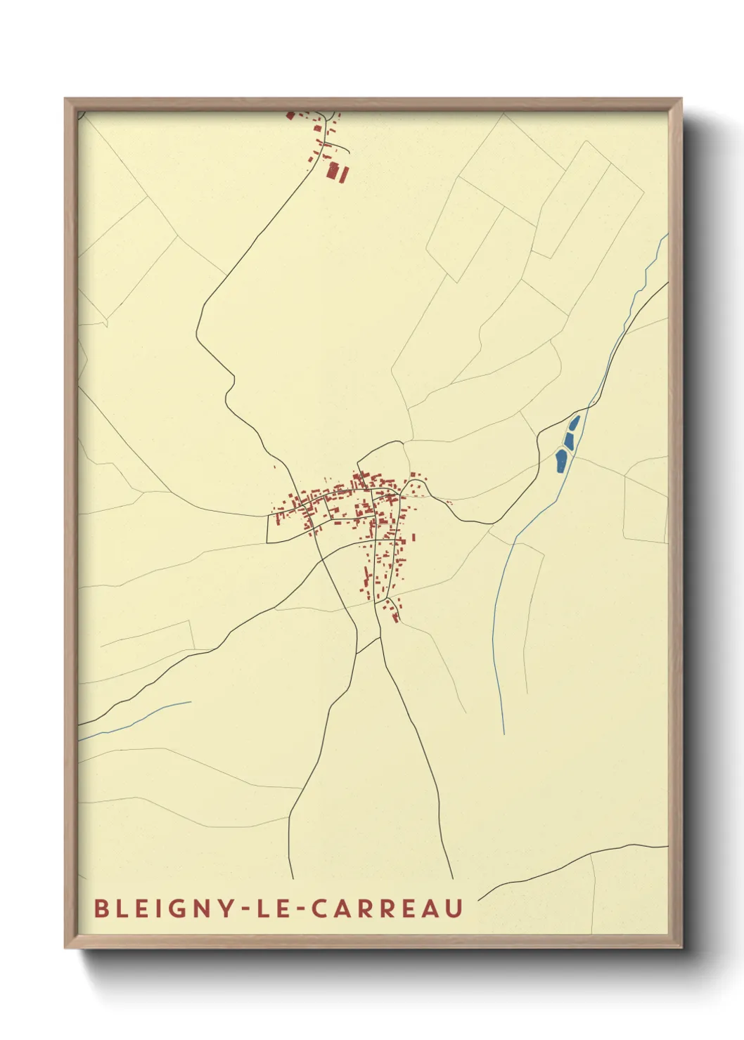 Un poster carteBleigny-le-Carreau