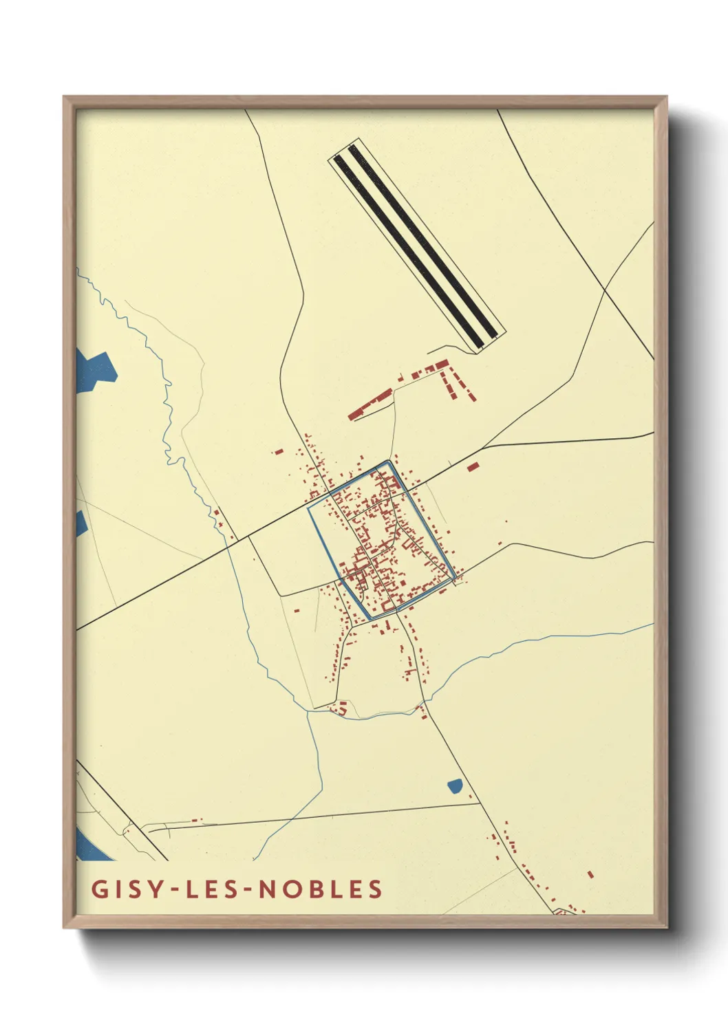 Un poster carteGisy-les-Nobles