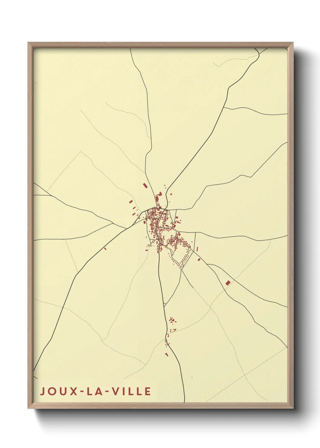 Un poster carteJoux-la-Ville