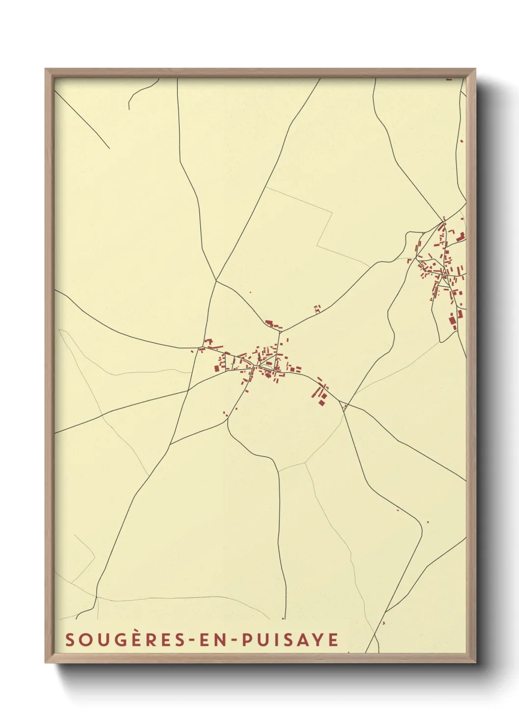 Un poster carteSougères-en-Puisaye